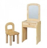 保育椅子座高26cm  ままごと遊び用のドレッサー ブロック社 木製家具　保育室用家具