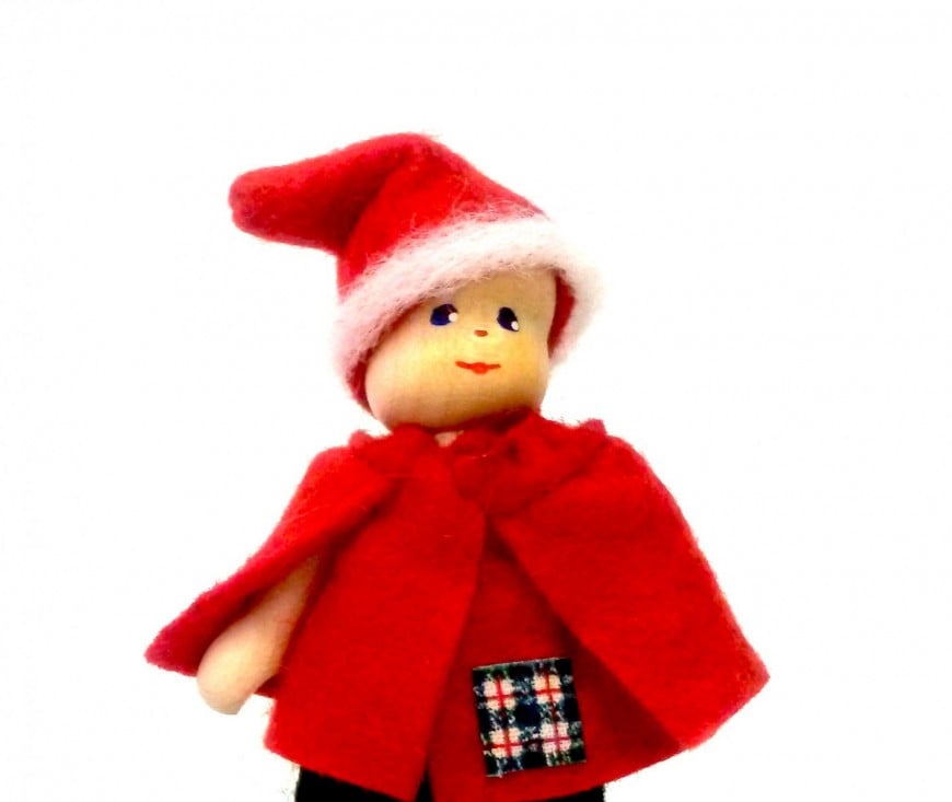 クレーブス人形 赤いマントの子　季節限定