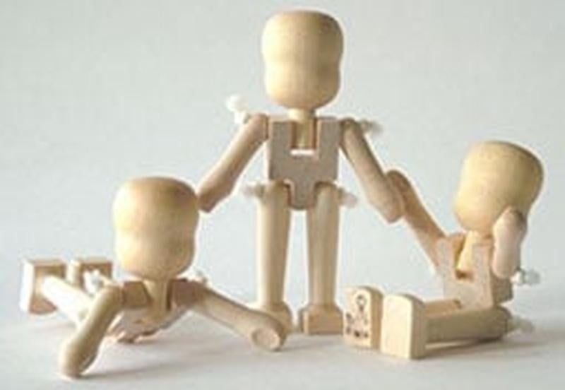 クレーブス人形  手足の動く木製の人形　ドイツ製　アンネドーレ・クレーブス工房
