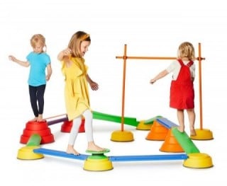 ビルド＆バランスアドバンスセット GONGE社　バランス感覚を養う室内運動遊具 
